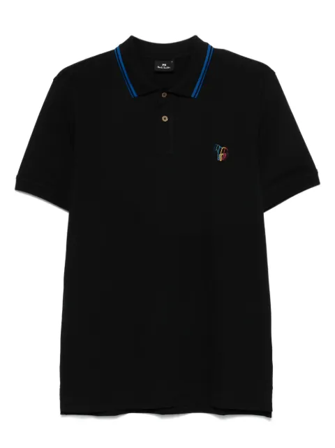 PS Paul Smith Broad Stripe Zebra-embroidery polo shirt