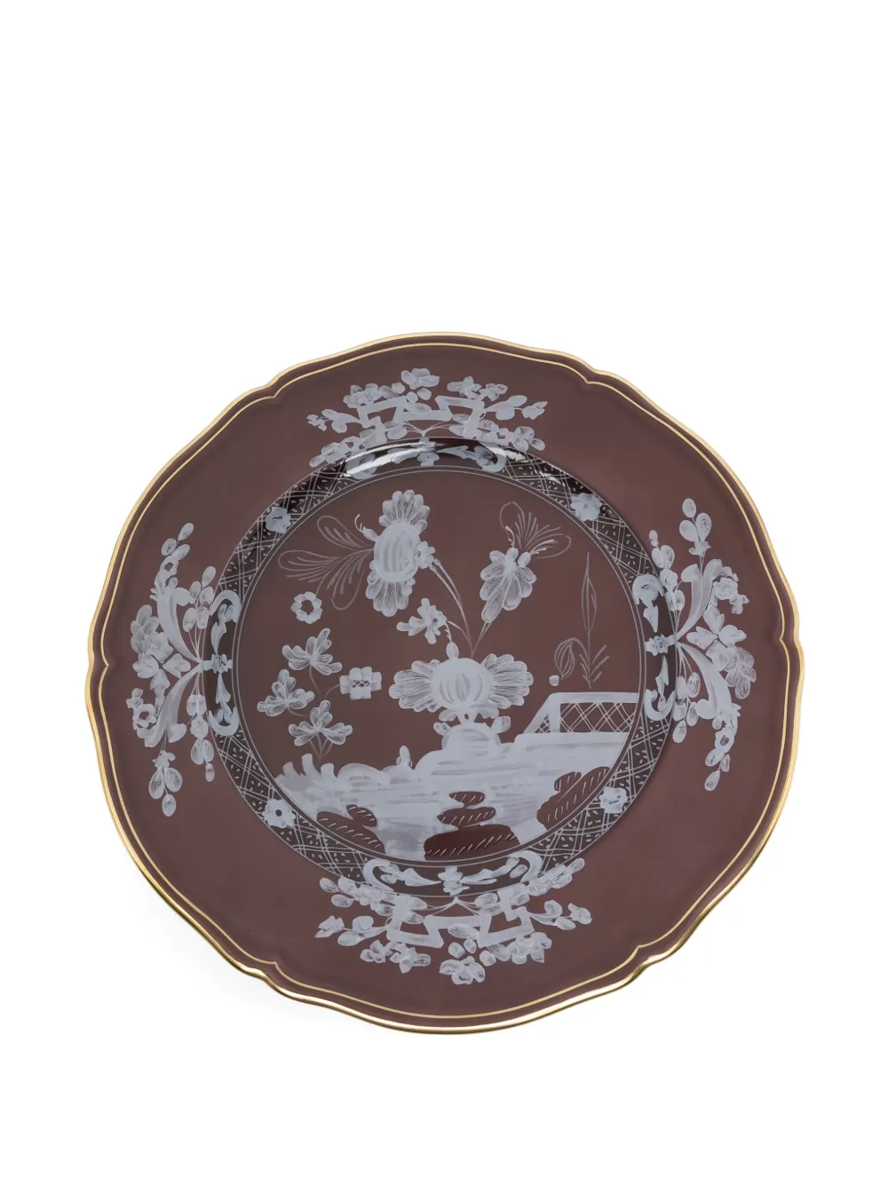Ginori 1735 Porcelain Charger Plate (31cm) In Brown