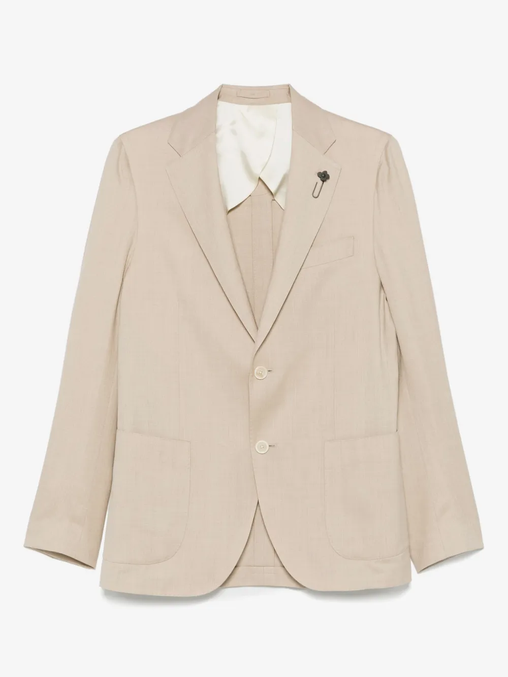 Lardini single-breasted blazer | Neutrals | Image 1