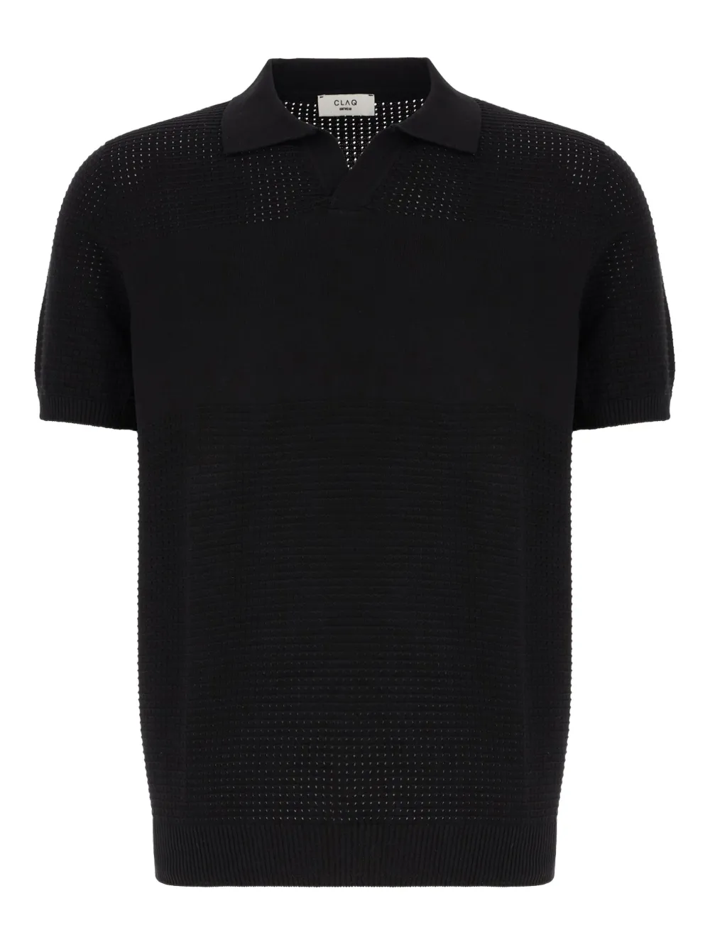 textured polo shirt