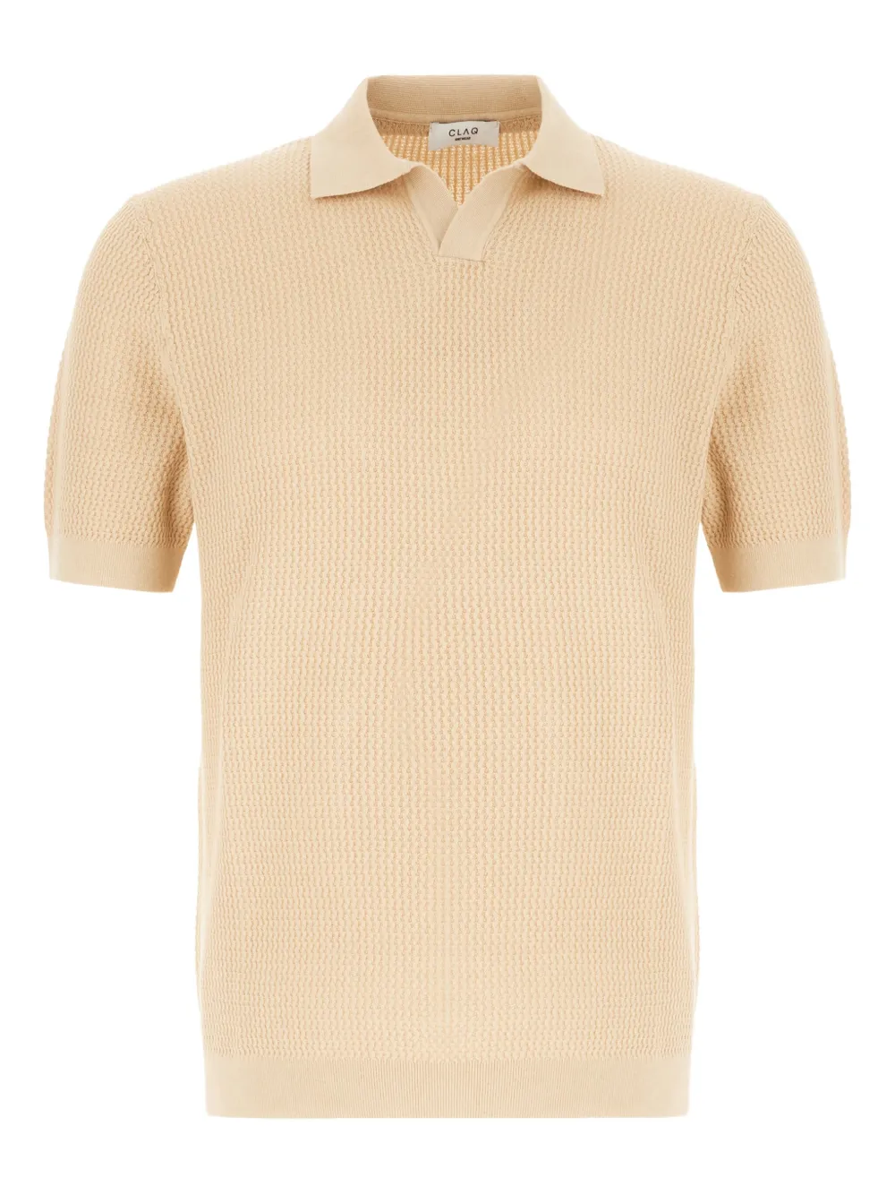 knit polo shirt