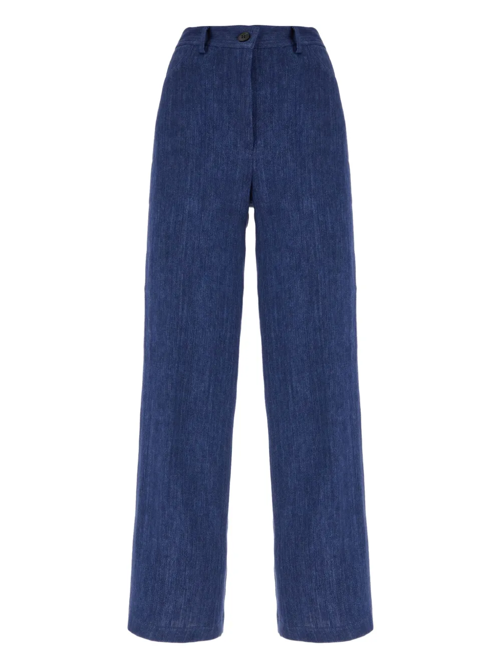 Antonelli linen straight-leg trousers | Blue | Image 1