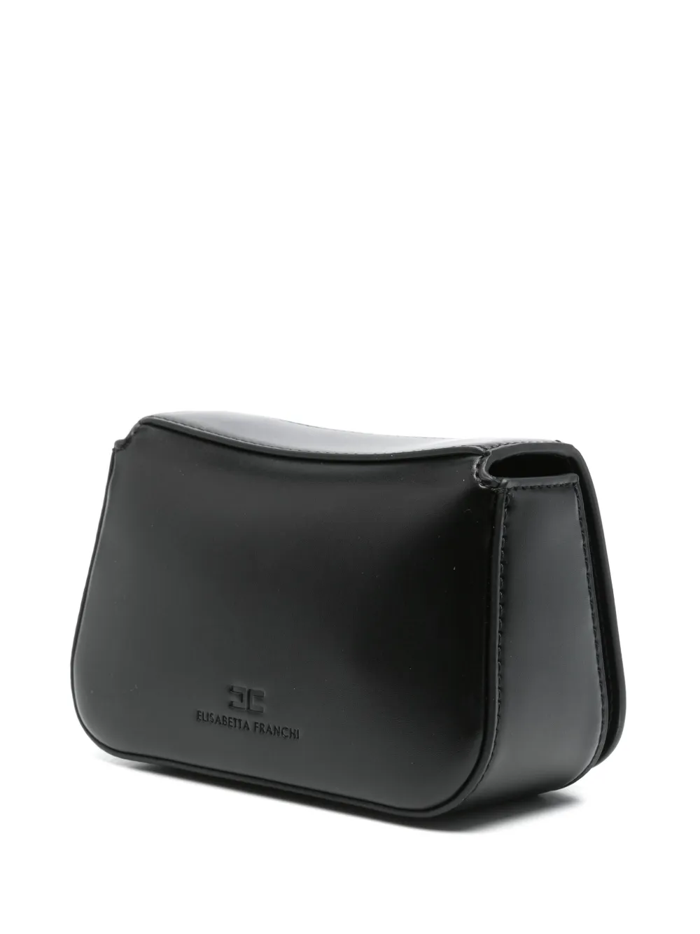 Elisabetta Franchi La Mia Bambina Crossbodytas met logo - Zwart