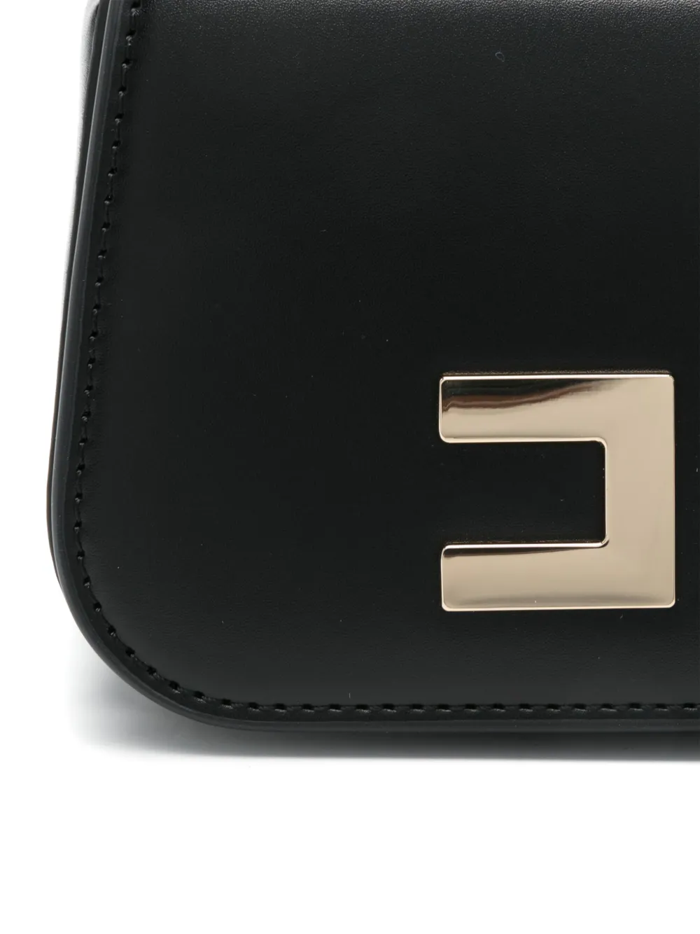 Elisabetta Franchi La Mia Bambina Crossbodytas met logo Zwart
