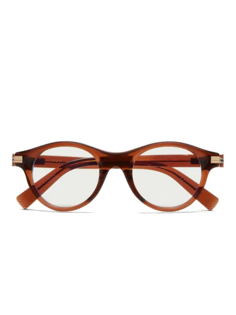 Zegna round-frame glasses