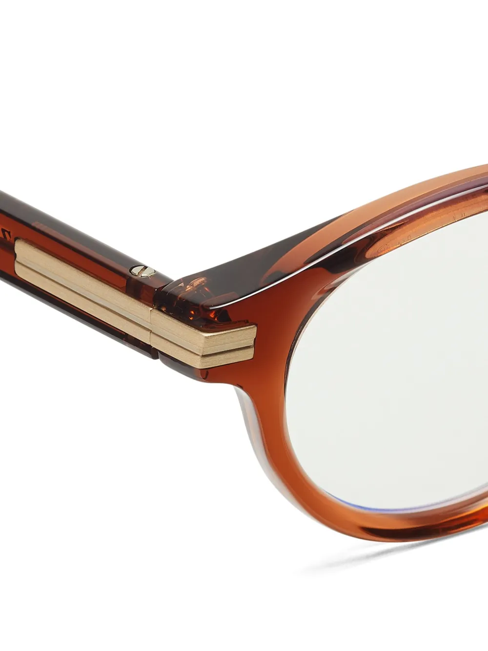 Zegna Bril met cat-eye montuur Bruin