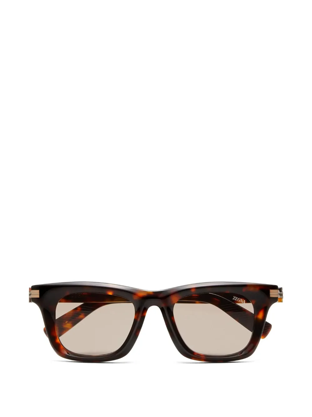 Zegna tortoiseshell cat-eye sunglasses - Marrone
