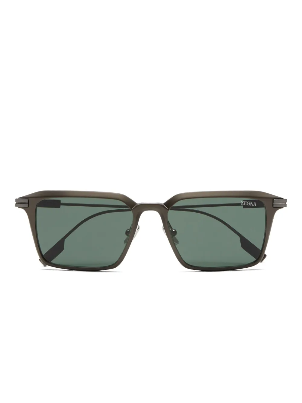 Zegna metal-frame square sunglasses | Grey | Image 1