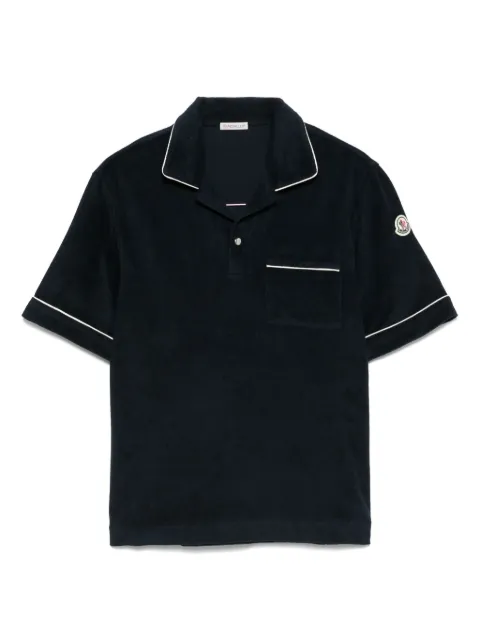 Moncler textured polo shirt