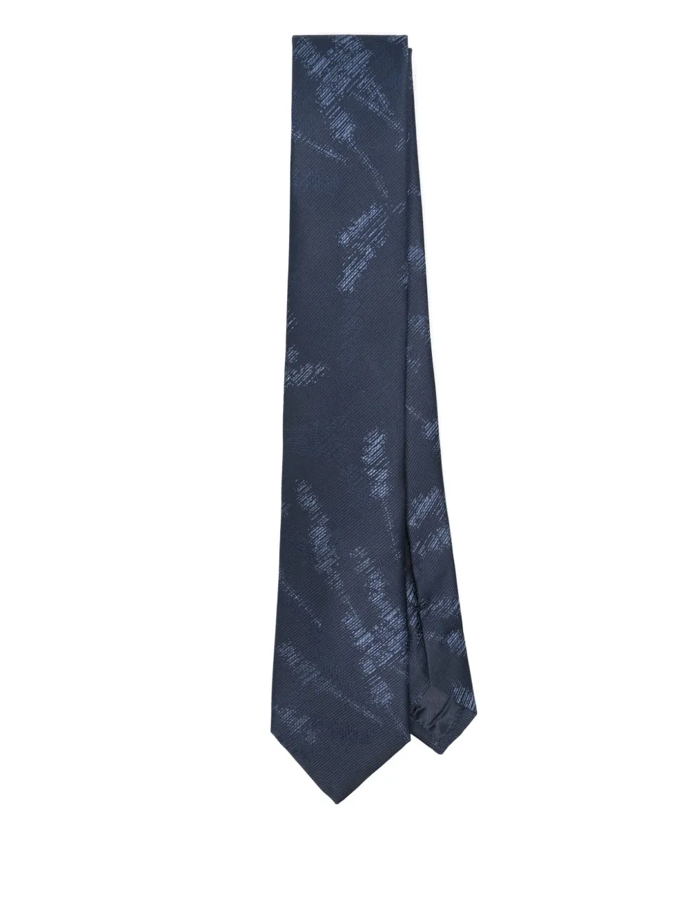 Emporio Armani Stropdas met jacquard Blauw