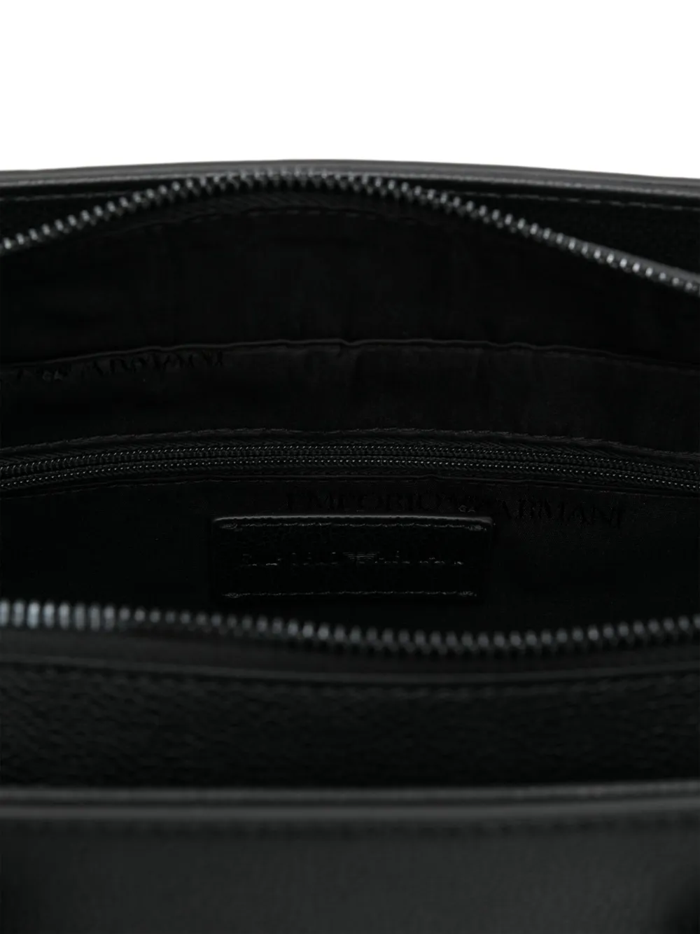 Emporio Armani Laptoptas met logo-reliëf Zwart