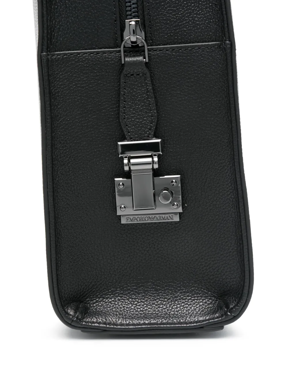 Emporio Armani Laptoptas met logo-reliëf Zwart