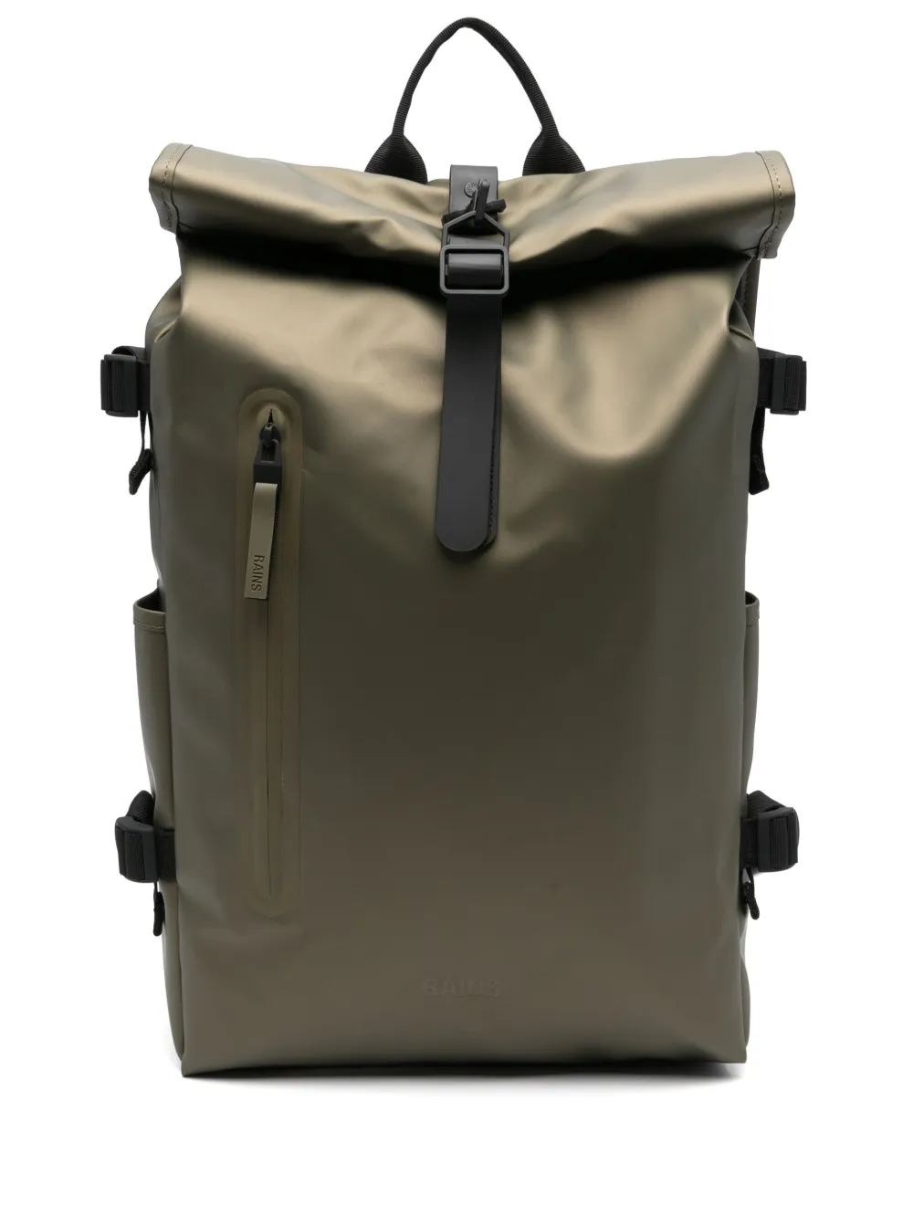 Rains large Rolltop Rucksack backpack | Green | Image 1