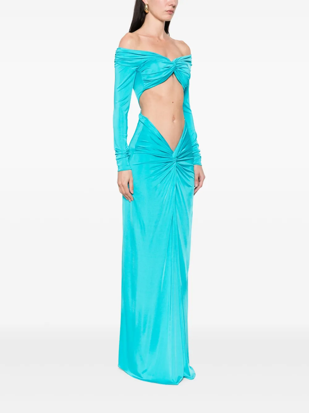 The New Arrivals Ilkyaz Ozel Jasmine maxi-jurk Blauw