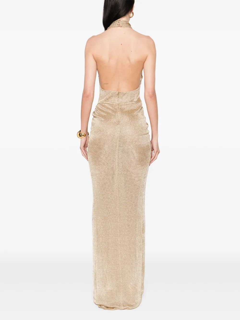 The New Arrivals Ilkyaz Ozel Cass maxi-jurk Beige