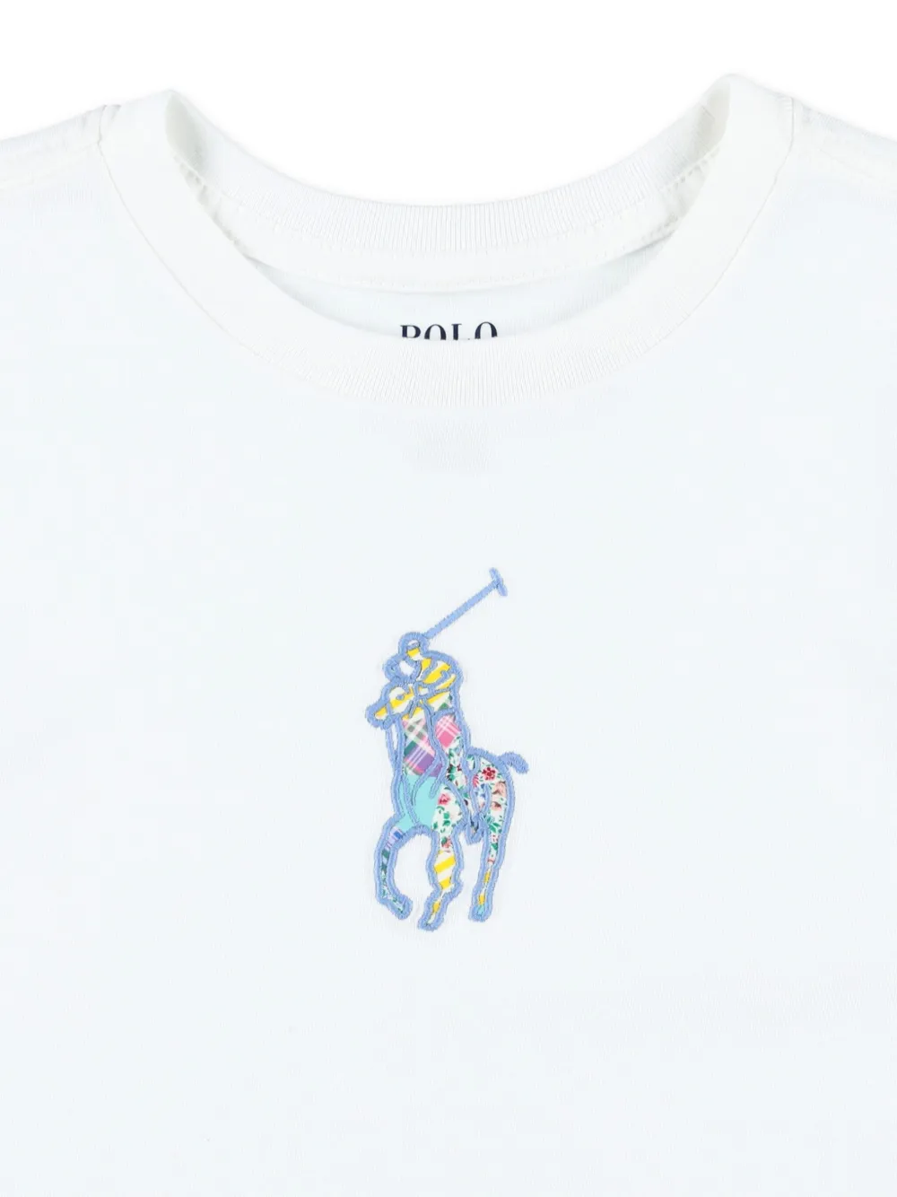 POLO RALPH LAUREN KIDS T-shirt met geborduurd logo Wit