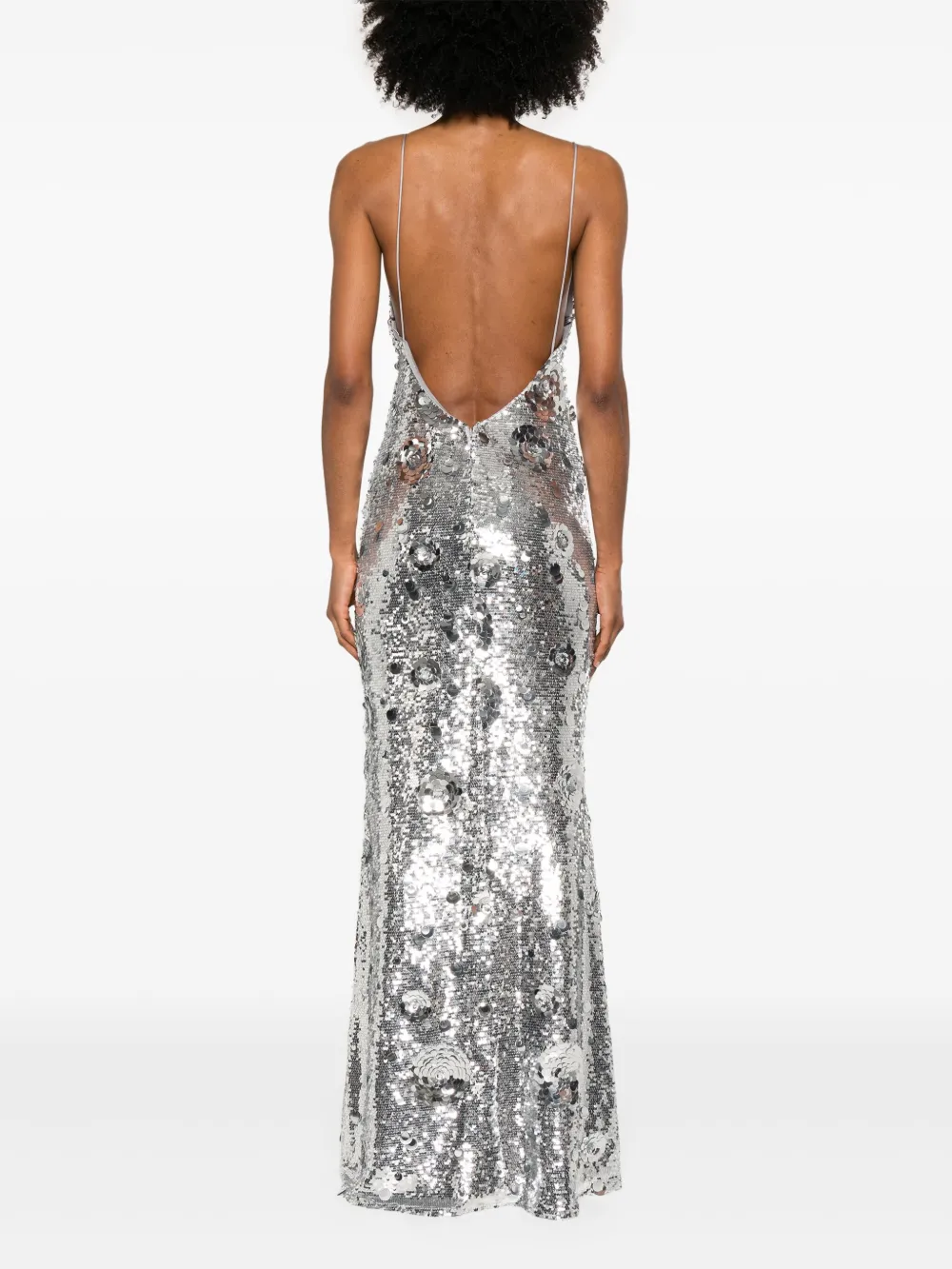 The New Arrivals Ilkyaz Ozel Claudie maxi-jurk Zilver