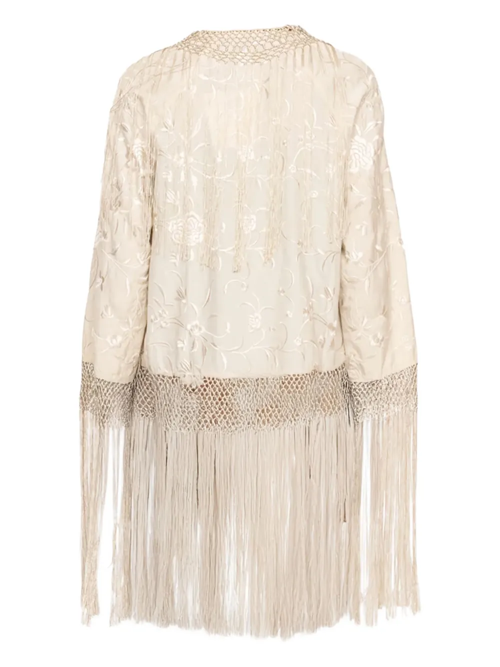 Sea embroidered fringe jacket | Oversized Jackets | Image 2