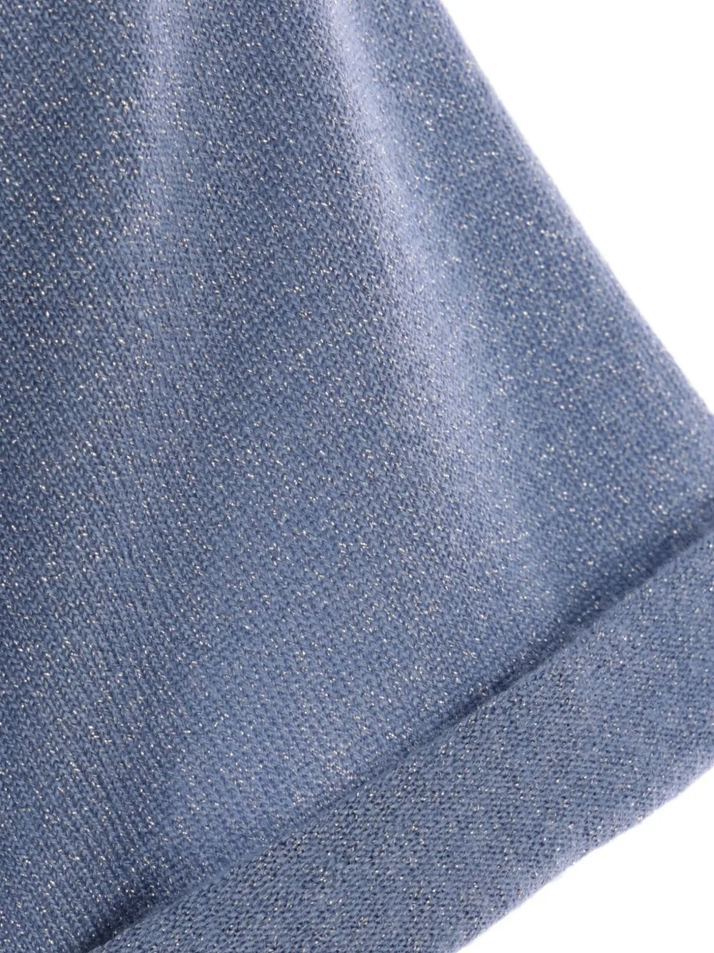 Brunello Cucinelli T-shirt van zijdemix Blauw