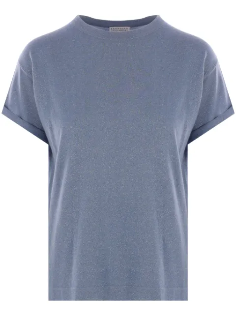Brunello Cucinelli silk-blend T-shirt