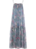 Chloé sleeveless silk maxi dress - Blue