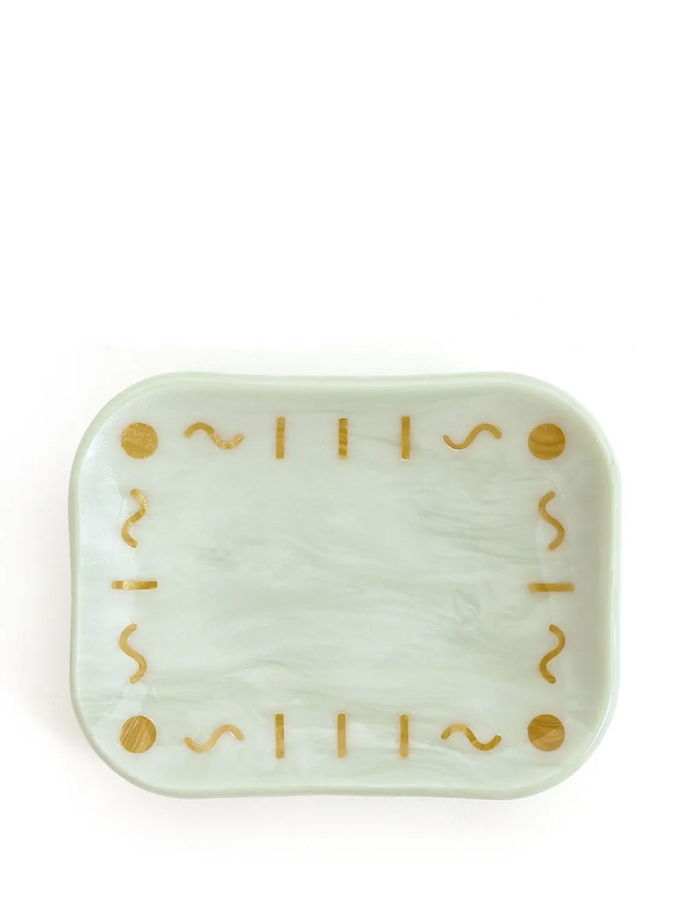ESTILÉ Holly soap holder | Green | Image 1