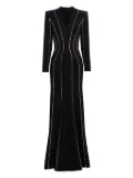 Jenny Packham Victoire rhinestone-embellished maxi gown - Black