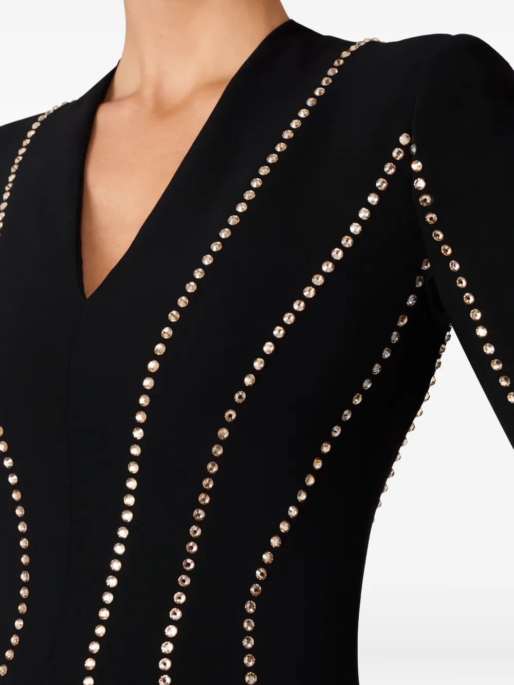 Jenny Packham Victoire Rhinestone-embellished Maxi Gown