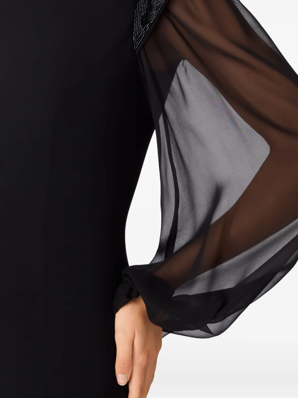 Jenny Packham Isabelle maxi-jurk Zwart