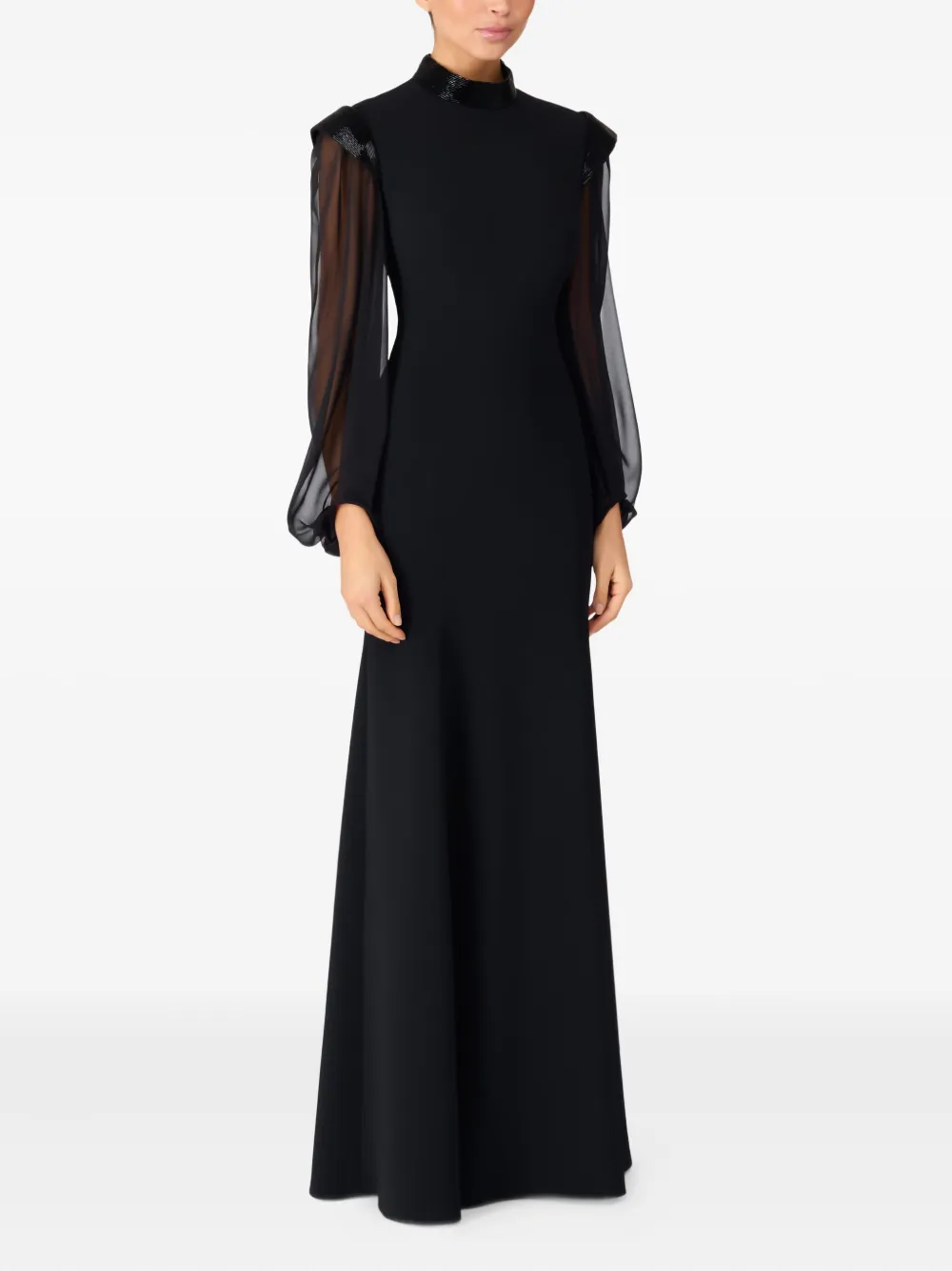 Jenny Packham Isabelle maxi-jurk Zwart