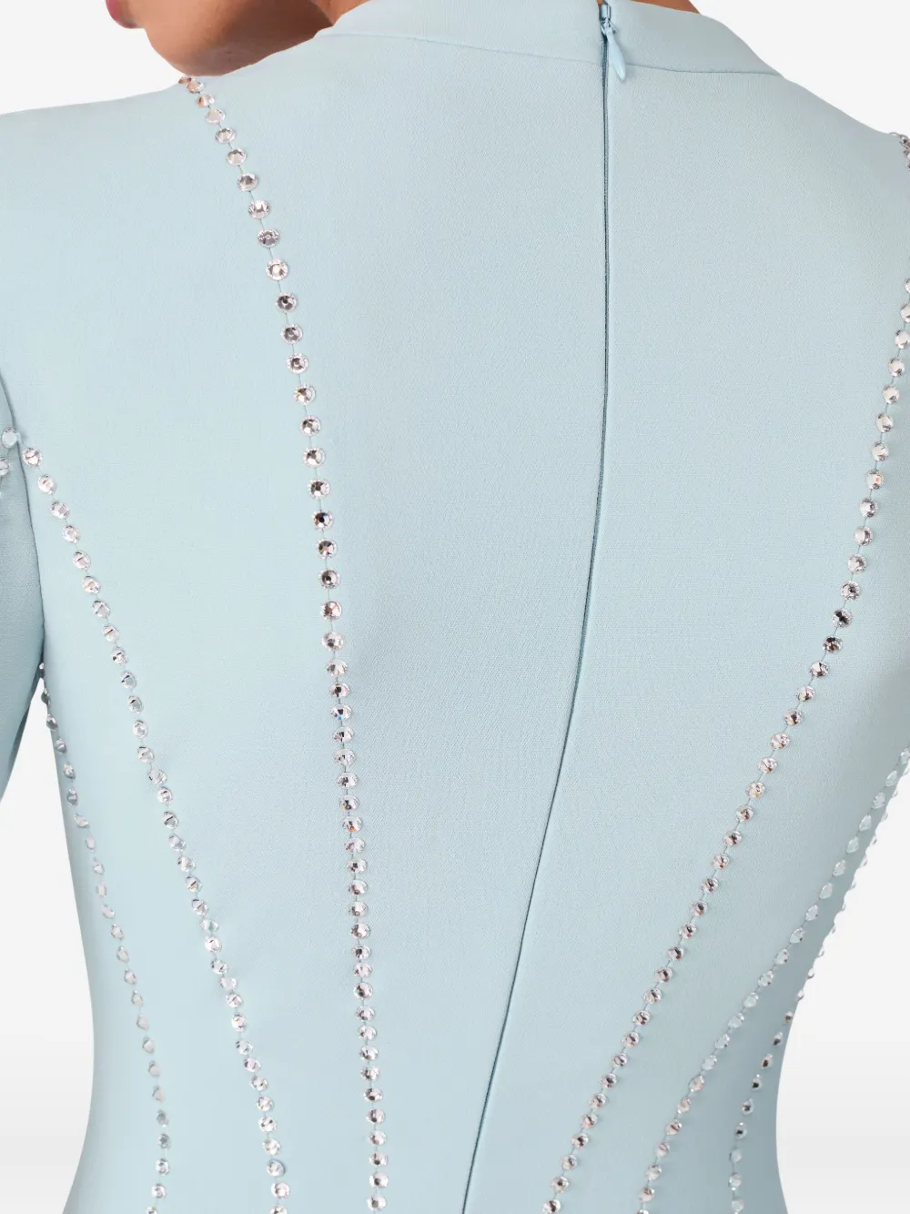 Jenny Packham Victoire avondjurk verfraaid met stras Blauw