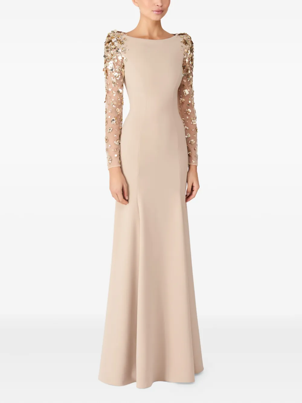 Jenny Packham Sylvia maxi-dress - Beige