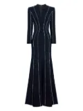 Jenny Packham Victoire V-neck embellished gown - Blue