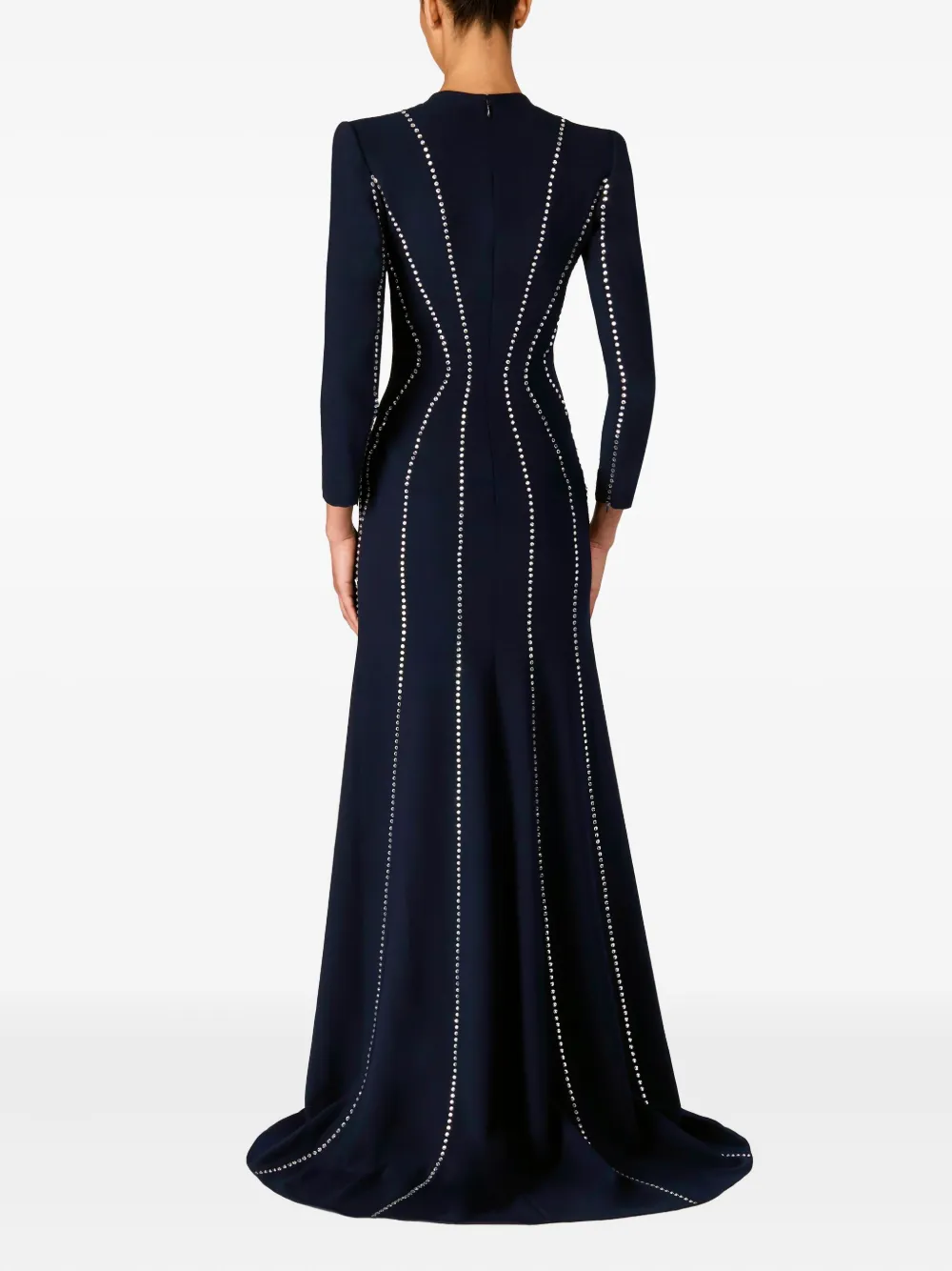 Jenny Packham Victoire avondjurk met V-hals Blauw