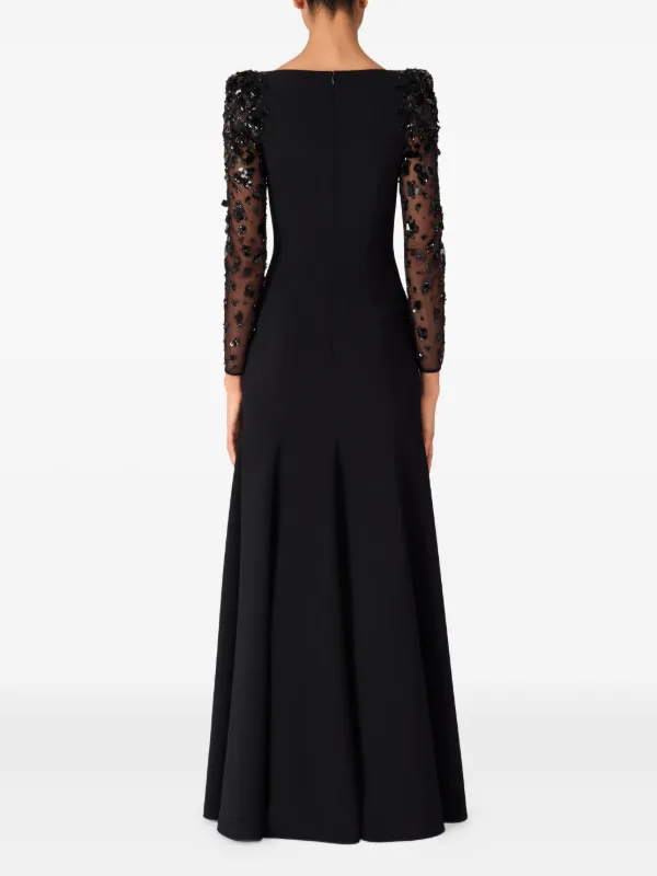 jenny packham black dress Mercury embellished gown in black - Jenny Packham