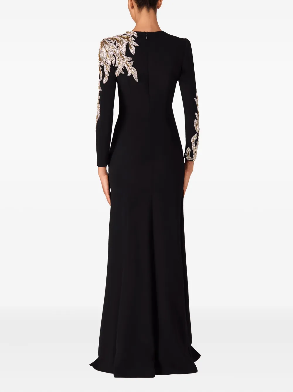 Jenny Packham Honor avondjurk verfraaid met kralen Zwart