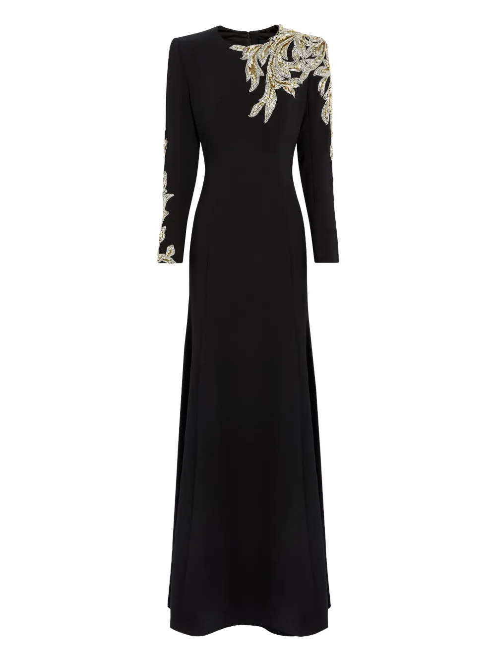 Jenny Packham Honor avondjurk verfraaid met kralen Zwart