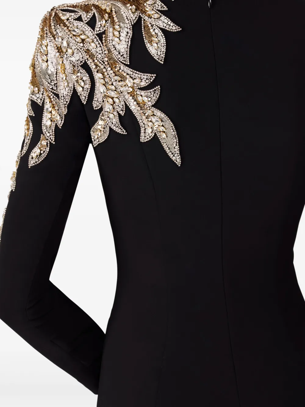 Jenny Packham Honor avondjurk verfraaid met kralen Zwart