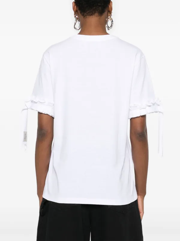 Coperni ラッフルトリム Tシャツ | ホワイト | FARFETCH JP Coperni ラッフルトリム Tシャツ | ホワイト | FARFETCH JP