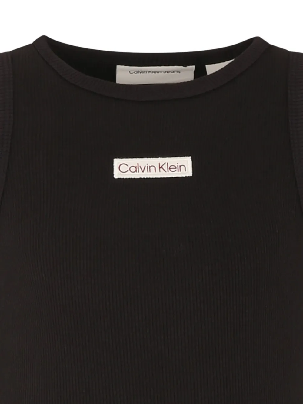 Calvin Klein Kids Jurk met logopatch Zwart
