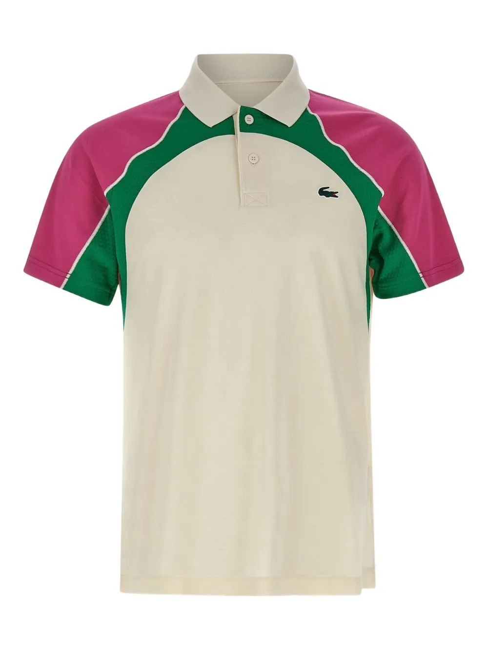 Lacoste logo-patch polo shirt | Neutrals | Image 1