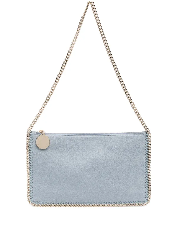 【Stella McCartney】 Logo faux suede shoulder bag Logo faux suede shoulder bag in green - Stella Mc Cartney