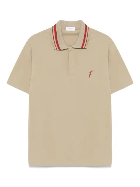 Ferragamo playera tipo polo con logo bordado
