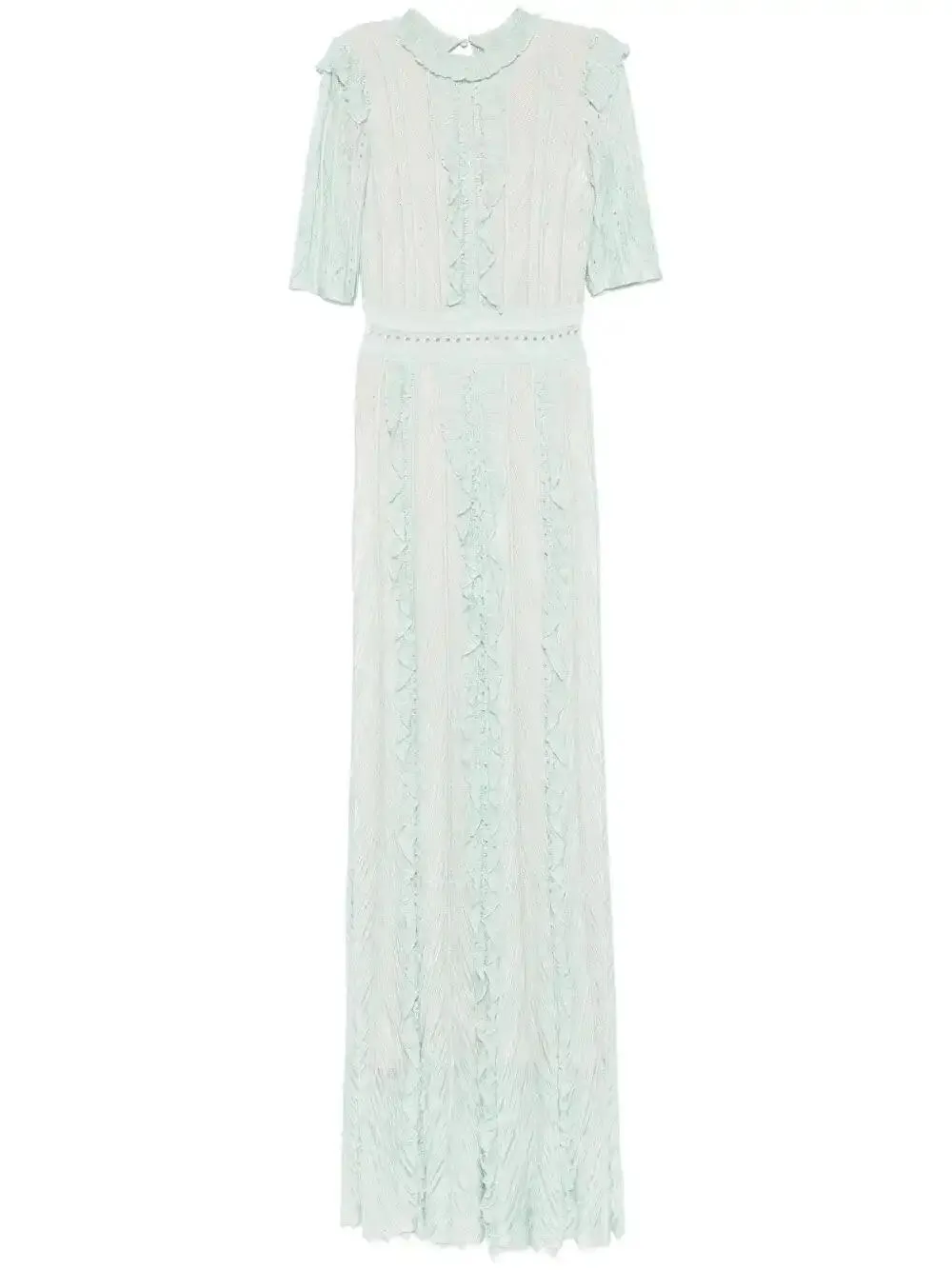 ruffled maxi dress