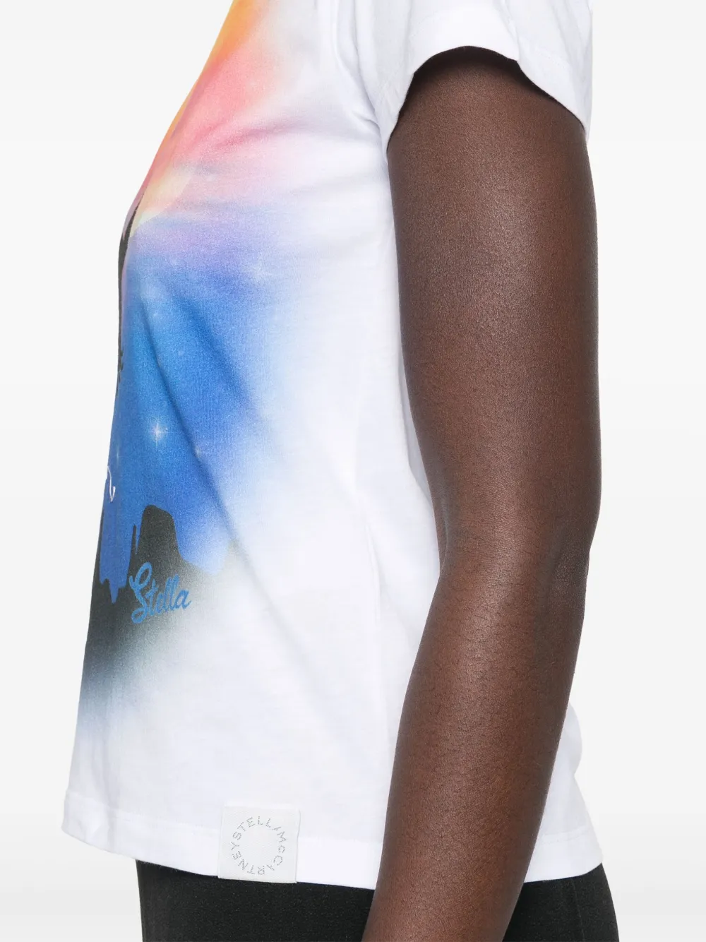 Stella McCartney T-shirt met vogelprint Wit