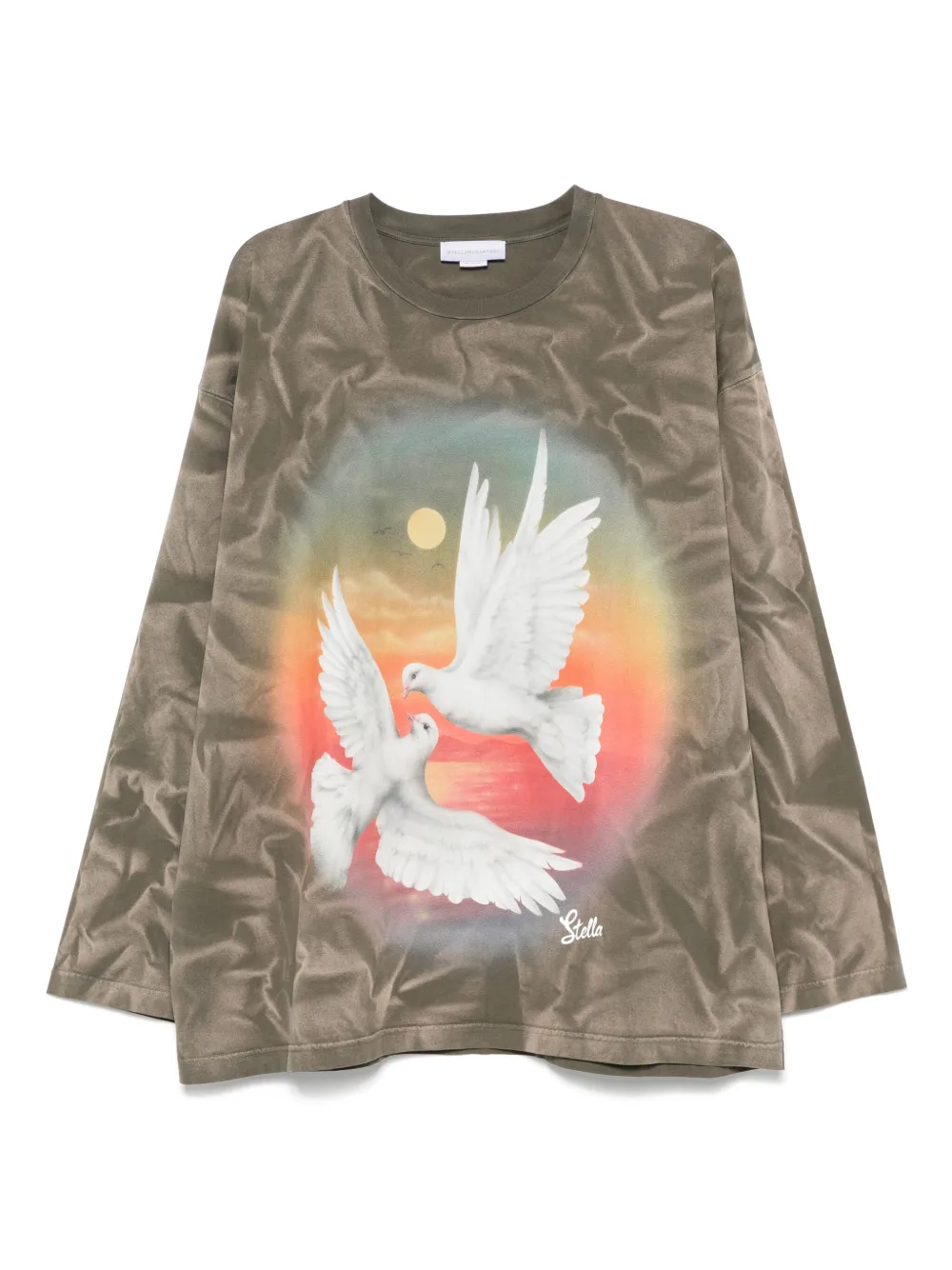 Stella McCartney top con pájaros estampados | marrón | Image 1