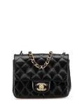 CHANEL Pre-Owned 2013-2014 Mini Square Classic Lambskin Single Flap crossbody bag - Black