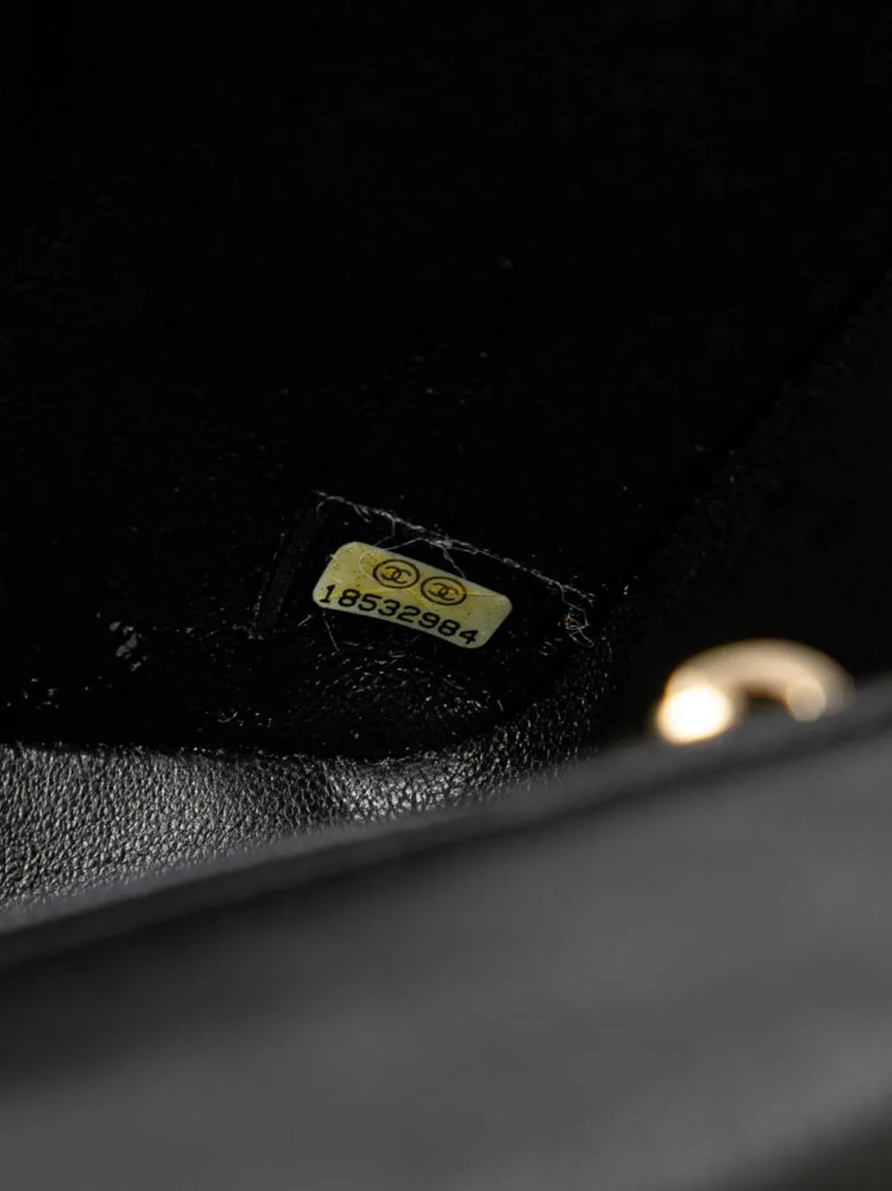 Pre-owned Chanel 2013-2014 Mini Square Classic Lambskin Single Flap Crossbody Bag In Black