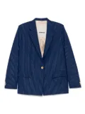 A Paper Kid pinstriped blazer - Blue