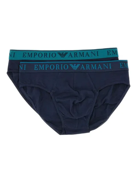 Emporio Armani logo-waistband briefs pack